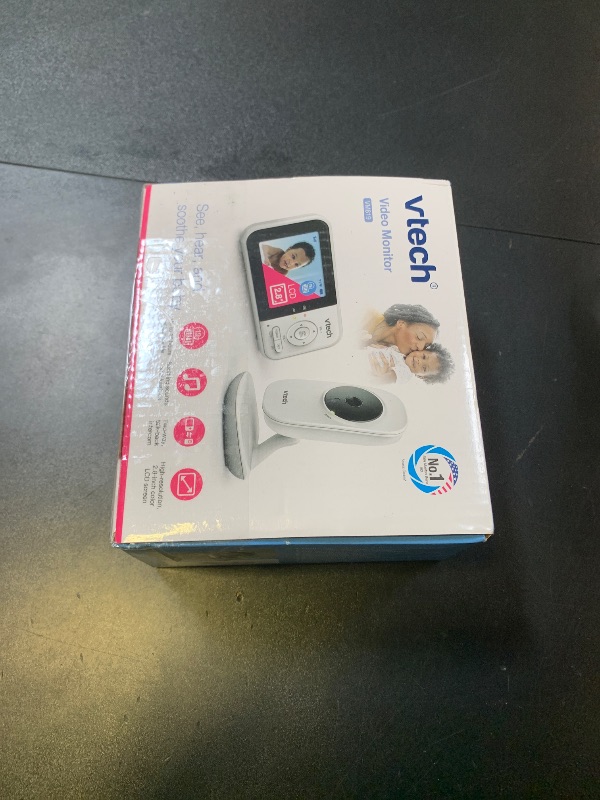 Photo 1 of VTech VM819 Baby Monitor with Camera and Audio, 2.8” Screen Portable Baby Camera, Night Vision, 2-Way Audio, Temperature Sensor and Lullabies, Secure Transmission No WiFi, Ideal for Baby/Elderly/Pet