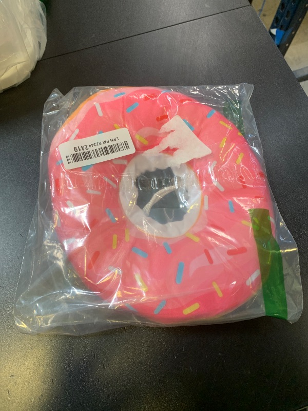 Photo 1 of Seyezo Cat Cone Collar Soft, Adjustable Cat Recovery Collars Spay Cones to Stop Licking, Cute Donut E Collar After Surgery, Anti-Lick Wound Healing Elizabethan Collar for Kittens (Donut Pink, Small)
