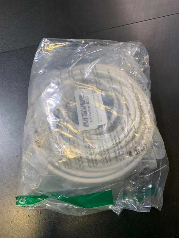 Photo 1 of G-PLUG 50FT RG6 Coaxial Cable Connectors Set - High-Speed Internet, Broadband and Digital TV Aerial, Satellite Sky Cable Extension- Weather-Sealed Double Rubber O-Ring and Compression Connectors White