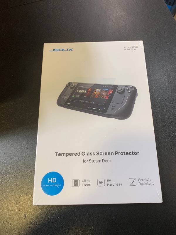 Photo 1 of JSAUX 2-Pack Screen Protector for Steam Deck, Ultra HD Glass Protector 9H Hardness Easy to Install with Guiding Frame Scratch Resistant Tempered Glass for Steam Deck OLED, Come with Toolkits