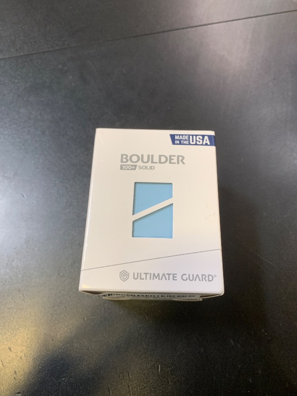 Photo 1 of Ultimate Guard Boulder Solid 100+, Deck Case for 100 Double-Sleeved TCG Cards, Baby Blue, Secure & Durable Storage for Trading Card Games, No Transparency