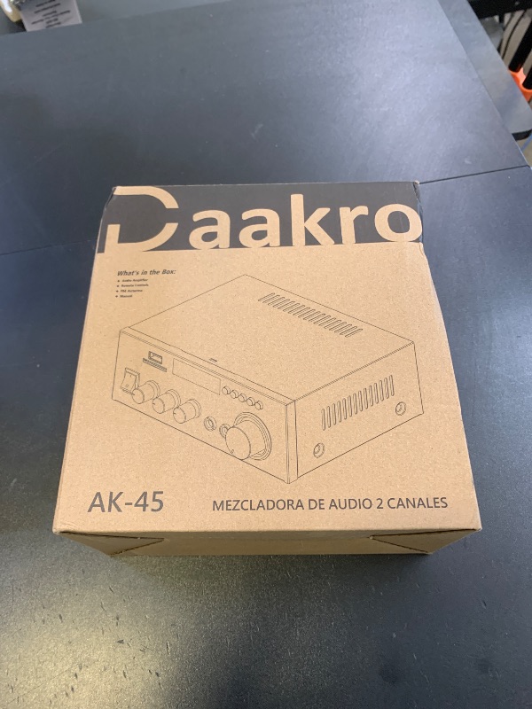 Photo 1 of Daakro AK45 Stereo Audio Amplifier,300W Home 2 Channel Wireless Bluetooth 5.0 Power Amplifier System, Home Amplifiers FM Radio, USB, SD Card, with Remote Control Home Theater Audio Stereo System
