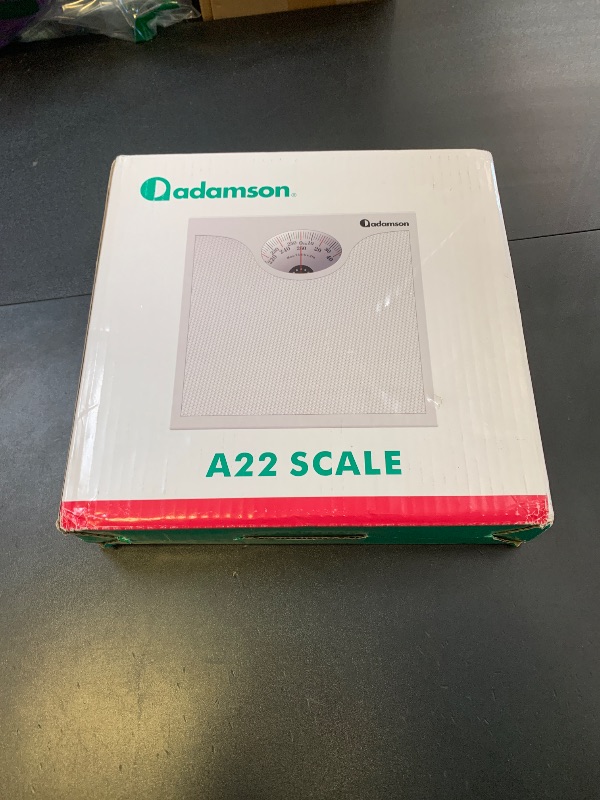 Photo 1 of Adamson A22 Bathroom Scale for Body Weight - Up to 260 LB - Anti-Skid Rubber Surface - Analog Bathroom Weight Scales - Affordable - Durable with 20-Year Assurance - White