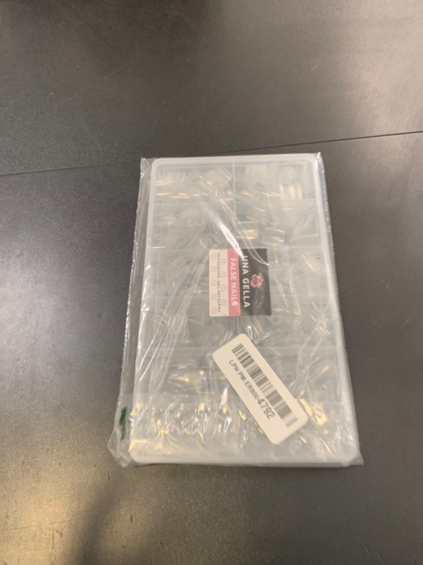 Photo 1 of UNA GELLA Extra Short Nail Tips: 504pcs Square Fake Nails Pre-shape XS Short Square Press on Nails Gel Tips Full Cover Acrylic Nails False Nails for DIY Salon 12 Sizes