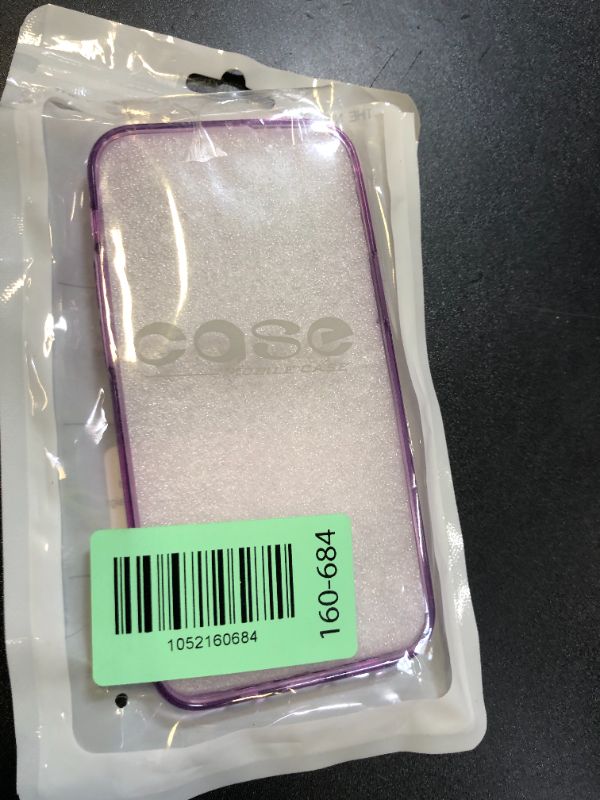Photo 1 of JJGoo Compatible with iPhone 13 mini Case, Soft Transparent Shockproof Protective Slim Thin Bumper Phone Cover for iPhone 13 mini - 5.4 inch, Translucent Purple