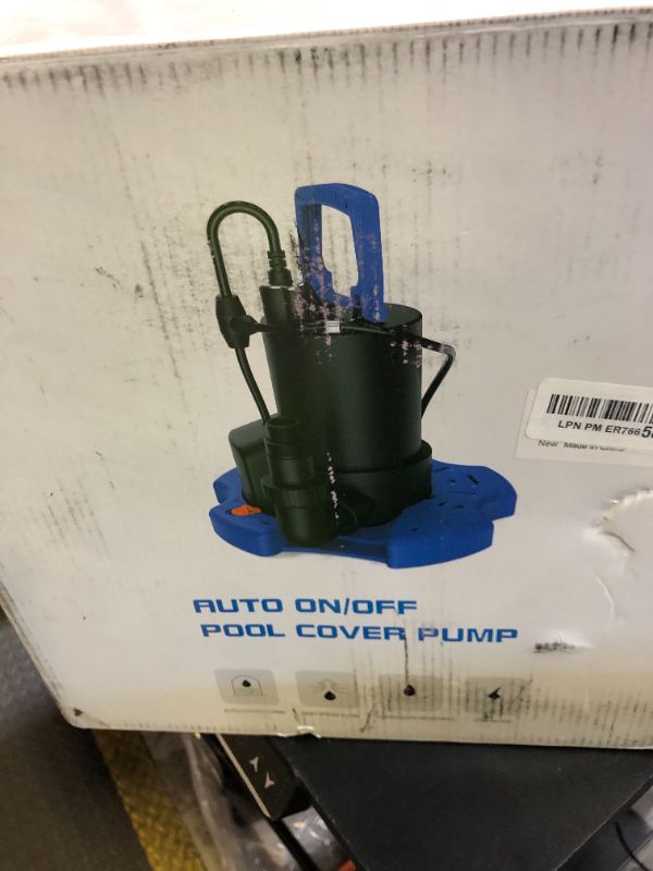 Photo 1 of Automatic Pool Cover Pump - 1 HP 3500 GPH Submersible Water Pump with Check Valve and 3 Adapters, 29.5FT Cord for Pumps Above Ground Automatic On/Off System, Sump Pump for Basement Floods, Pond Pump