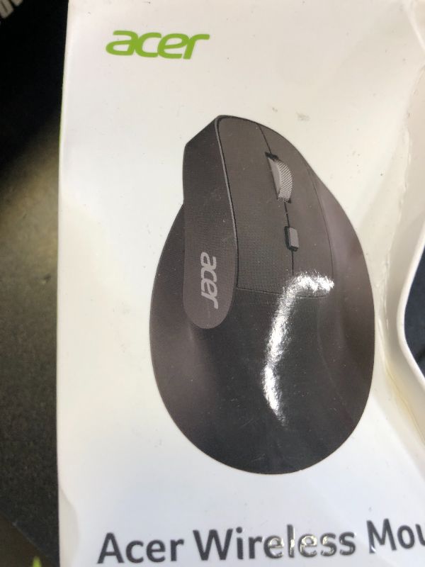 Photo 1 of acer Ergonomic Mouse Wireless, Adjustable DPI Vertical Mouse 1000/1200/1600 with 6 Buttons, Rechargeable Ergo Mice with 2.4GHz USB Receiver for Computer, Laptop, PC, iMac and Desktop