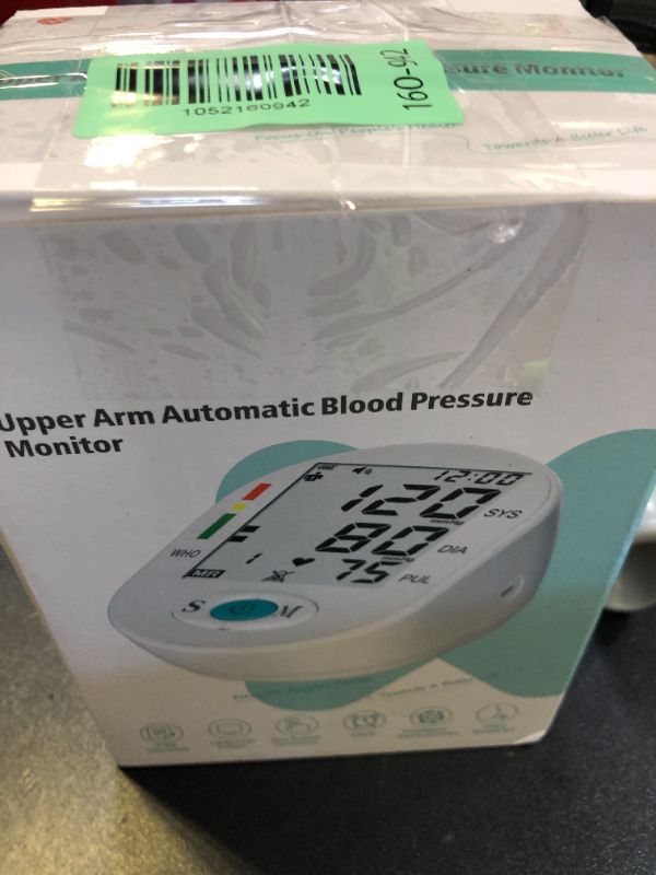 Photo 1 of Blood Pressure Monitors, Bp Monitor - Blood Pressure Machine Large Cuff Blood Pressure Monitor Upper Arm Cuff 8.7''-17.3'', Large Screen, 2 Users Total 198 Memories