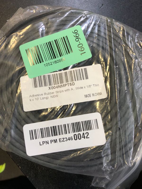 Photo 1 of Adhesive Rubber Strips with Adhesive Backing Self Stick Neoprene Solid Rubber Sheets Rolls Strips for Gaskets Pads Seals Crafts Protection (1" Wide x 1/8" Thick x 10' Long)