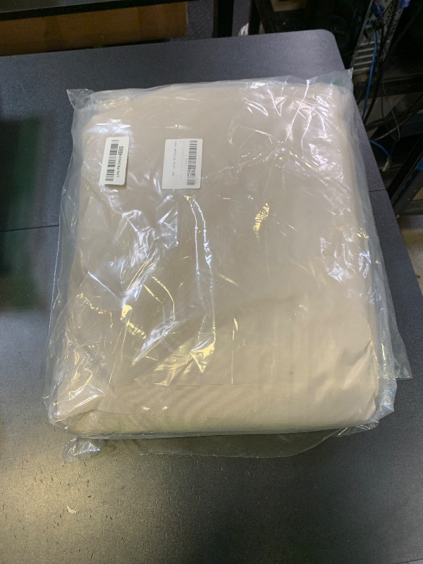 Photo 1 of JANCANOPY 12x12 Canopy Replacement Top with Air Vent Silver Coated for Straight Leg Canopy Frame, (Beige)