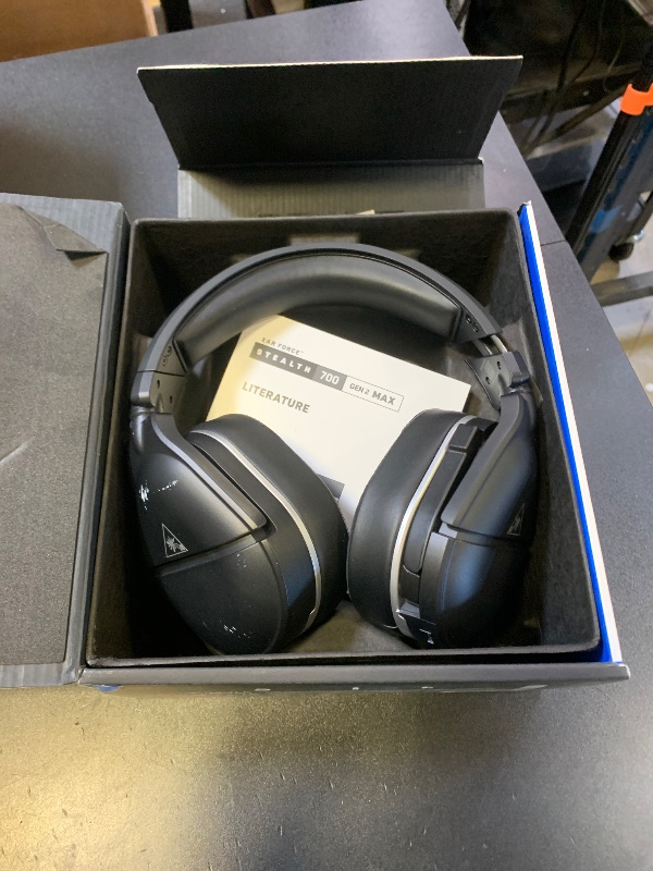 Photo 1 of Turtle Beach Stealth 700 Gen 2 MAX Wireless Amplified Multiplatform Gaming Headset for PlayStation (PS5, PS4), Windows PC with Bluetooth, 40+ Hour Rechargeable Battery, 50mm Nanoclear Speakers – Black