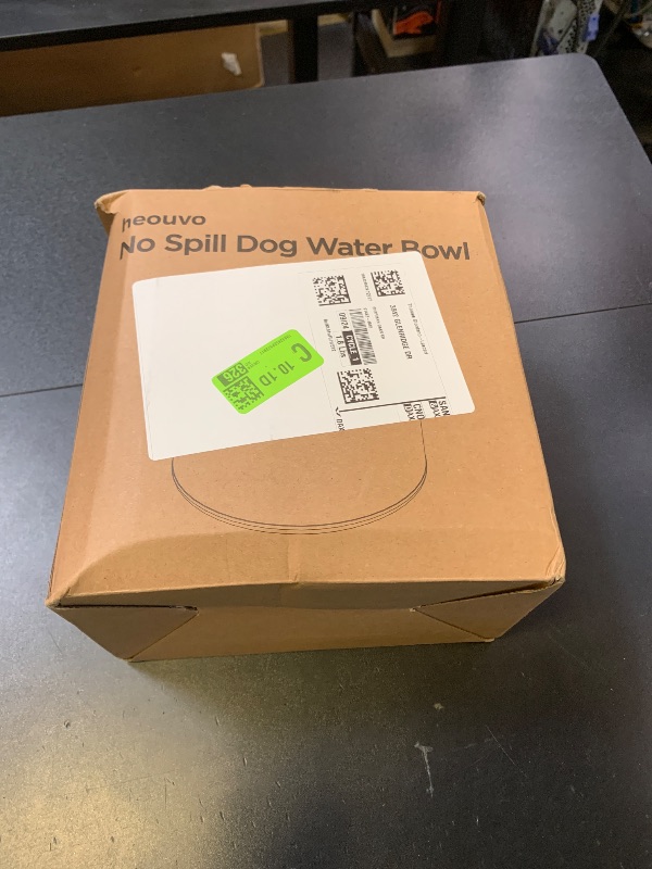 Photo 1 of Heouvo 1 Gallon Large Dog Water Bowl No Spill,?Anti Digging Lid & Rubber Bottom? Spill Proof Dog Bowl, Anti Splash Mess Dripless Slow Drinking Stainless Steel Water for Sloppy Messy Drinkers Car