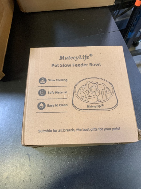 Photo 1 of MateeyLife Slow Feeder Dog Bowls 2PCS, Anti-Choking Puzzle Dog Food Bowls, Anti-Slip Interactive Feeding Slow Down Eating, Bloat Stop Maze Dishes for Medium Breeds