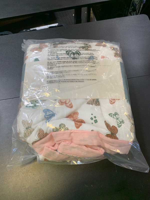 Photo 1 of Little Unicorn Lofty Comforter Blanket | Super Soft & Breathable Muslin Fabric| Great for Play & Bedtime Blanket (Butterflies)