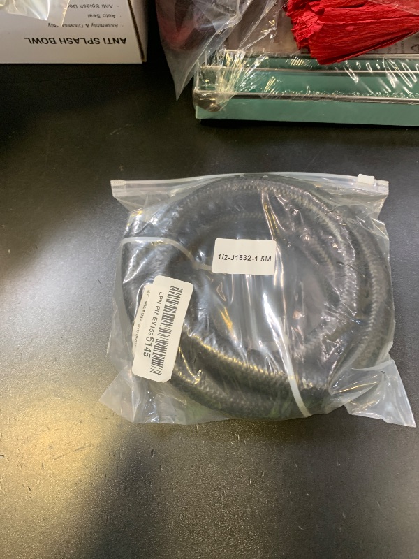 Photo 1 of 1/2 Transmission Oil Cooler Hose - SAE J1532 Power Steering Hose 5 FT, Ideal for Fuel, Hydraulic, and Power Steering 300PSI High Pressure