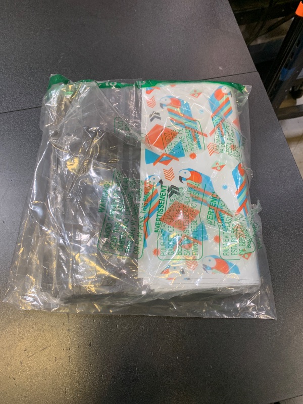 Photo 1 of Poly Mailers 10x13 100 Pack | Self-Sealing Shipping Bags Envelopes for Small Business | Waterproof Durable Packaging | Parrot | Tropical Beach Bird Animal Pink Teal | à la mode Mailers