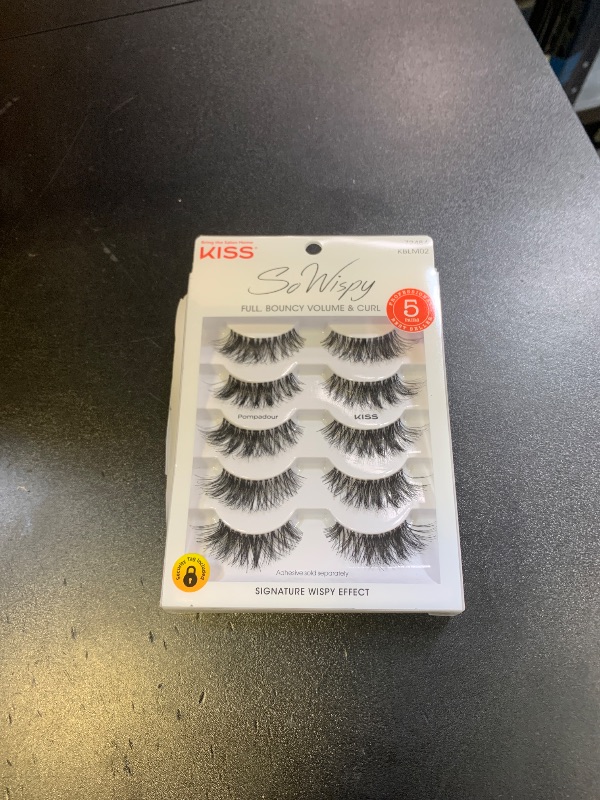 Photo 1 of KISS So Wispy, False Eyelashes, 'Pompadour', 16mm, Includes 5 Pairs Of Lashes, Easy to Apply, Reusable Lash Clusters