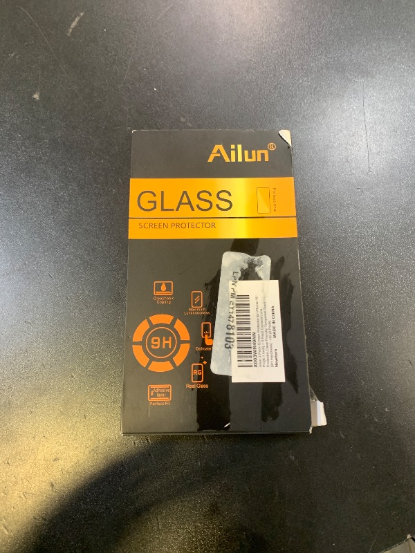 Photo 1 of Ailun 3 Pack Screen Protector for iPhone 15 Pro [6.1 inch] + 3 Pack Camera Lens Protector with Installation Frame,Case Friendly Tempered Glass Film,[9H Hardness] - HD