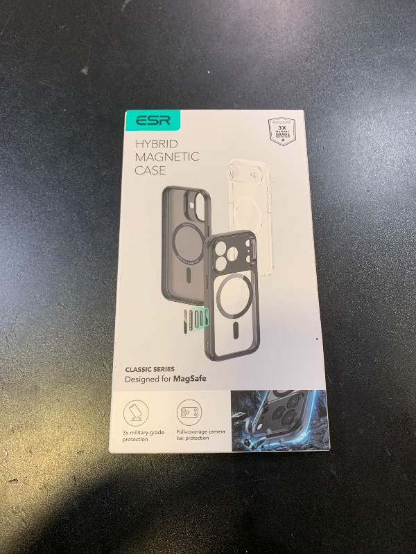 Photo 1 of ESR for iPhone 17 Pro Max Case, Camera Control, Compatible with MagSafe, Shockproof Military-Grade Protection, Magnetic Phone Case for iPhone 17 Pro Max, Classic Hybrid Case, Clear