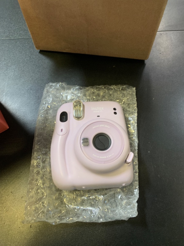 Photo 1 of PARTS ONLY ----------------------------------Fujifilm Instax Mini 11 Instant Camera Lilac Purple + Custom Case + Fuji Instax Film Value Pack (50 Sheets) Flamingo Designer Photo Album