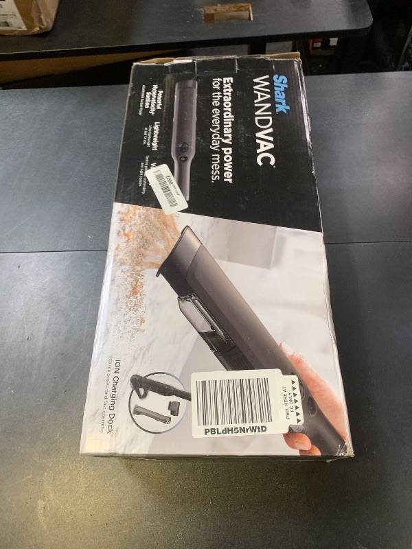 Photo 1 of Shark WANDVAC Cordless Hand Vac, Lightweight, Versatile and Portable at 1.4 lbs., Powerful Suction for Pet Hair, Charging Dock, One-Touch Empty for Car & Home, Duster Crevice Tool, Black, WV201BK