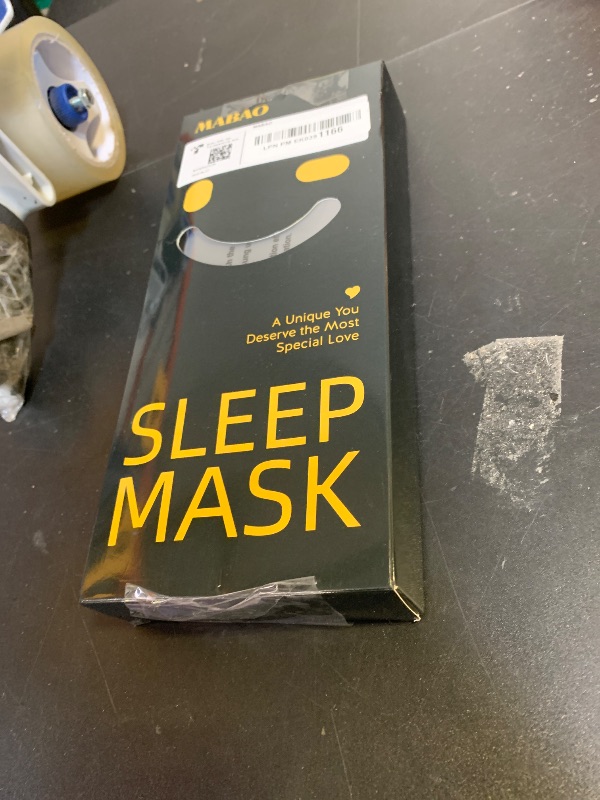 Photo 1 of MABAO 2 Packs Sleep Mask for Side Sleeper, Eye Mask for Sleeping Women Men, 3D Contoured Cup No Eye Pressure 100% Light Blocking Sleeping Mask with Adjustable Strap Night Blindfold, Nap, Black & Pink