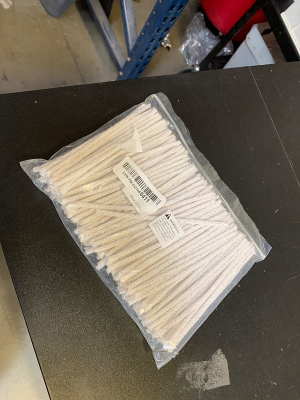 Photo 1 of (200) Lova  Cleaners Bulk (Hard Bristle) Easily Cleans, Glass Pipe Cleaner for Cleaning, Glass Pipes, Pipecleaners, Chenille Stems, (6 Inchs), 100% Cotton, Steel Wire, White