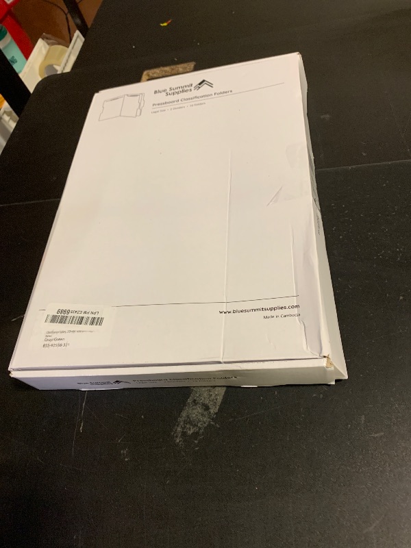 Photo 1 of 10 Legal Size Classification Folders - 2 Divider 2 Inch Tyvek Expansions - Durable 2 Prongs Designed to Organize Standard Law Client Files, Office Reports - Legal Size, 10 Folders (Gray Green)