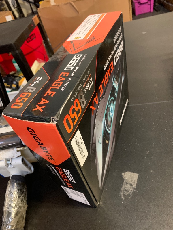 Photo 1 of GIGABYTE B650 Eagle AX AM5 LGA 1718 AMD B650 ATX, DDR5 Triple M.2, PCIe 5.0, USB 3.2 Gen2x2 Type-C, AMD Wi-Fi 6E, Realtek GbE LAN
