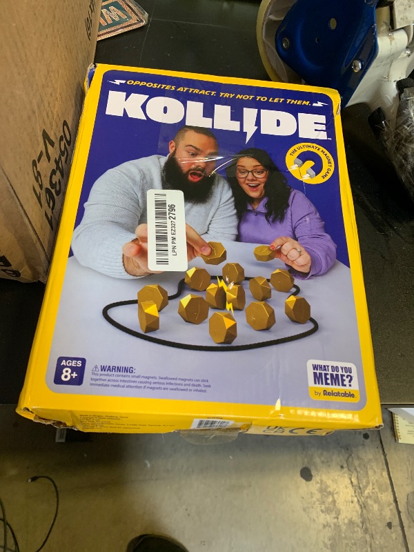 Photo 1 of Kollide by Relatable, Exciting Magnetic Game for Family Game Night, Fun 2 Player Games for Kids, Includes 1 Rope, 20 Magnets & Carrying Bag