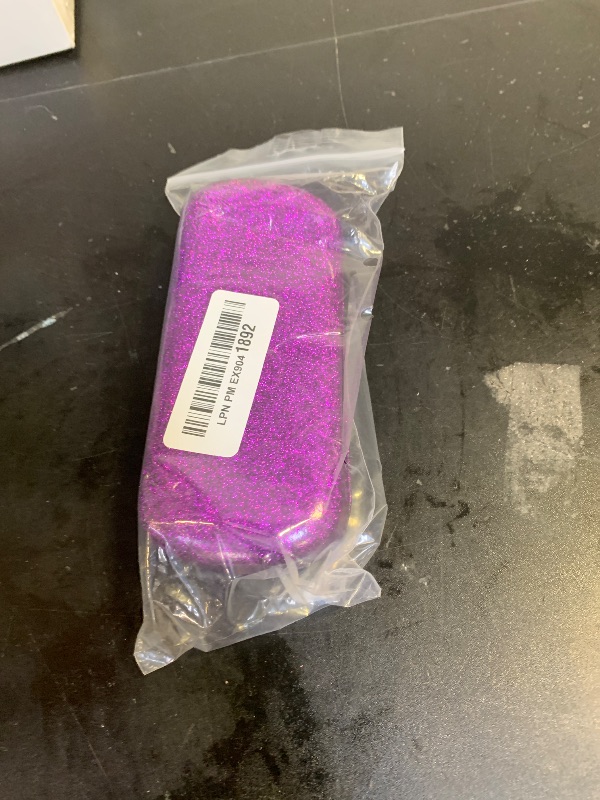 Photo 1 of molshine Bling Hard Shell Glasses Case,Portable Sparkling Shiny Eyeglass Case for Men Women Girl Travel Study Work (Purple)
