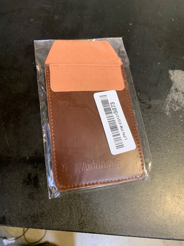 Photo 1 of Pocket Protector, 2 Pieces PU Leather Pocket Pen Holder Organizer Pouch for Shirts Lab Coats Pants Pen Sleeve MultiPurpose Pen Pocket Holds Pens Pointers Pencils and Notes Card (Brown, Black)