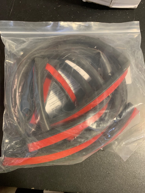 Photo 1 of ?New Upgrade? Silicone Door Weather Stripping Door Seal Strip, 19.7 Feet Self-Adhesive D-Shape Door Insulation Strip for Door Frame& Window