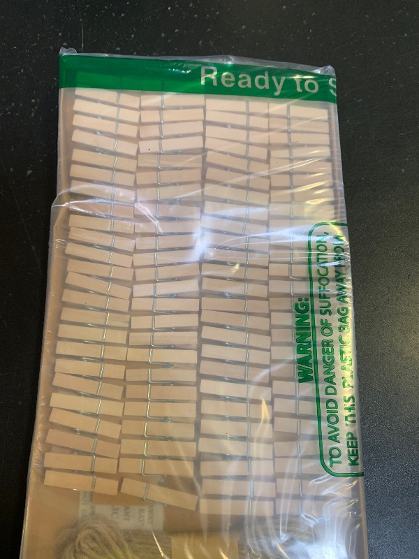 Photo 1 of 1.35 Inch Mini ClothesPins for Photo?100 Pcs? with 32 Feet Jute Twine?Mini Clothes Pins for Crafts,Wooden Small Clothes Pins for Pictures,Tiny Decorative Clothespins for Baby Shower(Natural Color)