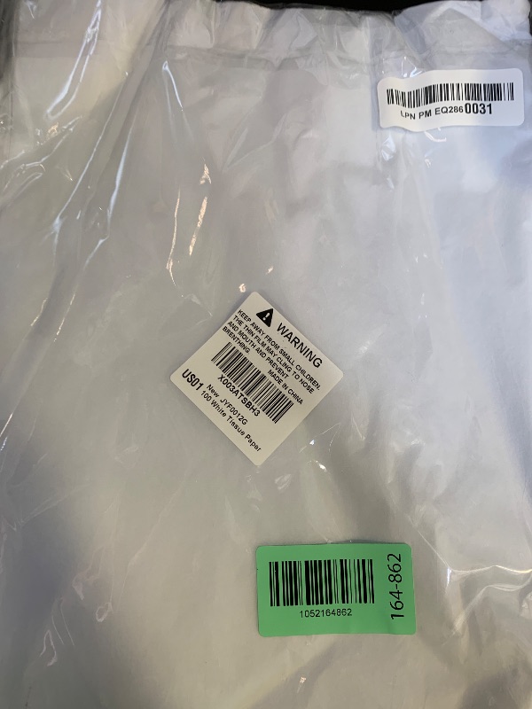 Photo 1 of 100 Sheets White Tissue Paper Artdly 14 x 20 Inches Recyclable White Wrapping Paper Bulk for Weddings Birthday DIY Project Festival Wrapping Crafts Decor