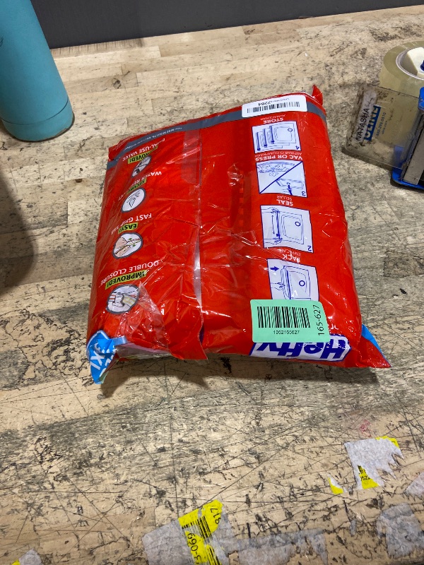 Photo 1 of **ONLY 3 BAGS**Hefty Shrink-Pak Vacuum Storage Bags - Space Saver for Under Bed Storage, Clothing and Comforters, Odor Resistant, 3X More Storage Space - 3 Large, 3 XL Bags