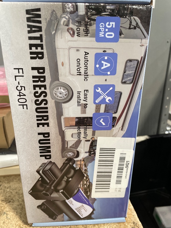 Photo 1 of 12V DC RV Fresh Water Transfer Pump for House,5.0GPM 70PSI On Demand Diaphragm Booster Pump for Boat,4 Chamber Self Priming Camper Water Pump with Strainer Filter for Marine Yacht Irrigation Garden