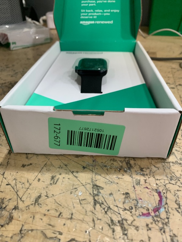 Photo 1 of *FOR PARTS ONLY/ CANNOT ACTIVATE* Apple Watch Series 9 [GPS, 41mm] - Midnight Aluminum Case with Midnight Sport Band S/M (Renewed Premium)