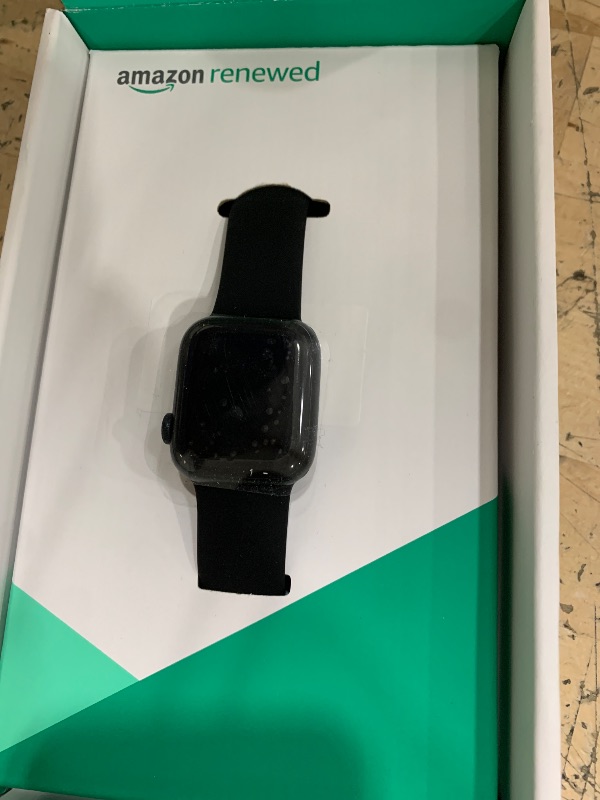 Photo 1 of *FOR PARTS ONLY/ CANNOT ACTIVATE* Apple Watch Series 9 [GPS, 41mm] - Midnight Aluminum Case with Midnight Sport Band S/M (Renewed Premium)