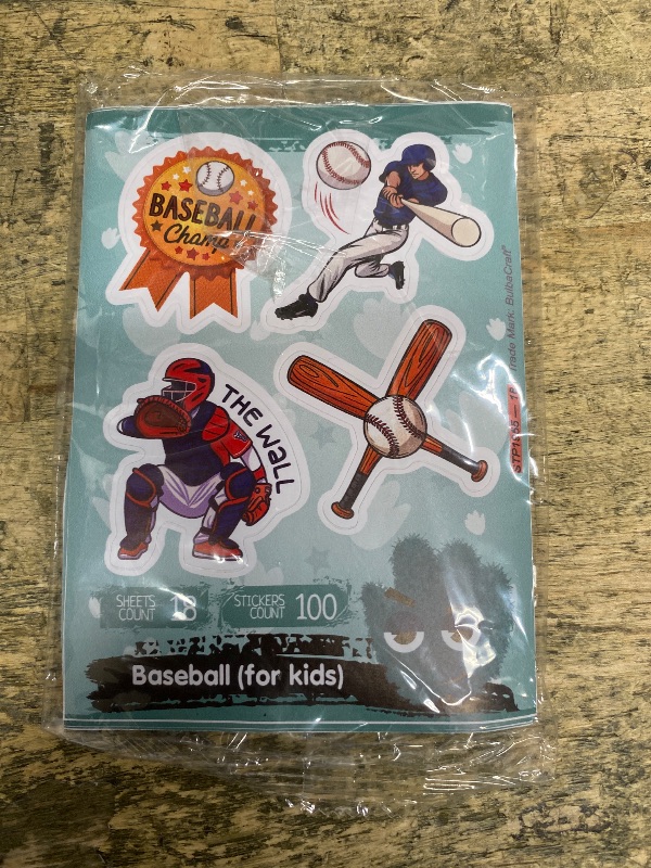 Photo 1 of 100Pcs Baseball Stickers for Water Bottles - Baseball Gifts, Party Supplies & Decorations - Sport Stickers - Gift for Women & Men