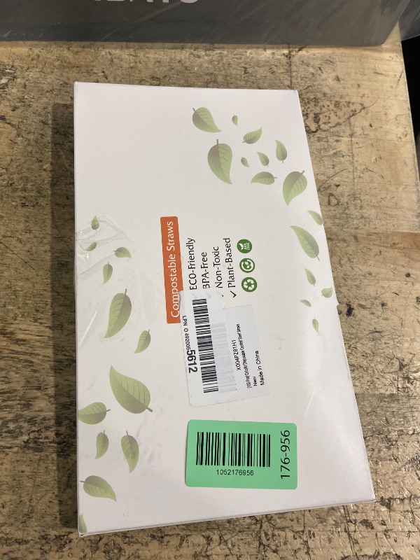 Photo 1 of [100 Pcs] Colorful Disposable Cocktail Short Straws - 5.12'' Long 0.24'' Diameter Plant-Based Drinking Straws for Whiskey Bar Club Coffee Soda Party Cold Drinks