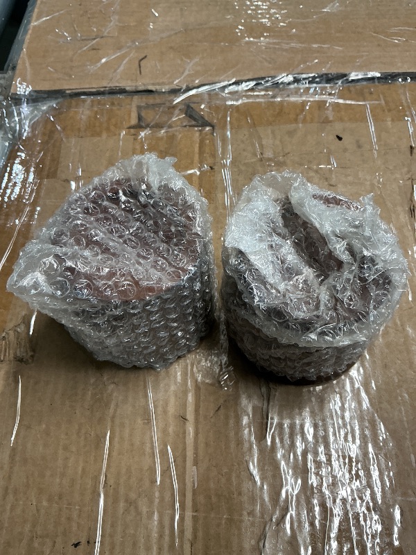 Photo 1 of ***MISSING 2 PIECES ***KOIKEY Wooden Furniture Bed Risers - 3 Inch Circle Heavy Duty Furniture Height Extenders Lifts for Sofa Couch Desk Chair Table Base Raising Space, Convenient Store and Cleaning, Pack of 4