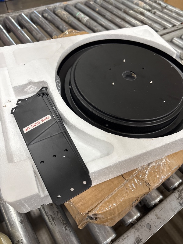 Photo 1 of **ONE ARM IS BROKEN**TCL Ceiling Fans with Lights, 52 Inch Low Profile Ceiling Fan with Light and Remote Control, Flush Mount, DC Reversible Motor, Noiseless, 6 Speeds Ceiling Fan for Bedroom (Black)