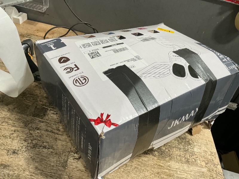 View 2 of ***MISSING TEMP CONTROL REMOTE*** JKMAX Heated Electric Blanket King Size - 100"x90" Flannel Heating Blanket with 10 Heating Levels & 5 Time Settings Over-Heat Protection, Winter Warmer for Adults with ETL Certification?Grey?