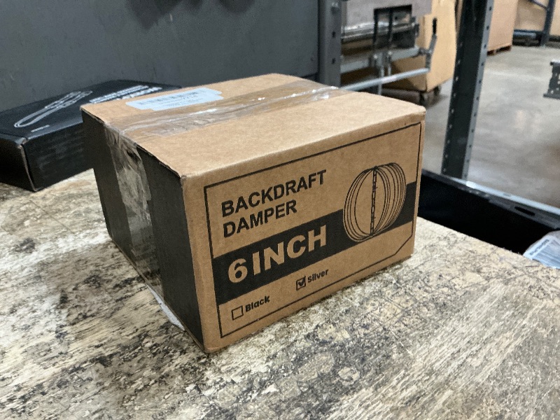 Photo 1 of [Upgraded] Hon&Guan 6 Inch Backdraft Damper, One-Way Airflow Duct Damper 6 Inch Ducting Insert Backflow Preventer Duct Draft Blocker