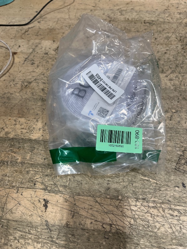 Photo 1 of 16 Feet Length 0.75 Inches Width Hook and Loop with Strong Self Adhesive Interlocking Strip, Mounting Tape Heavy Duty Adhesion Fastener (White)