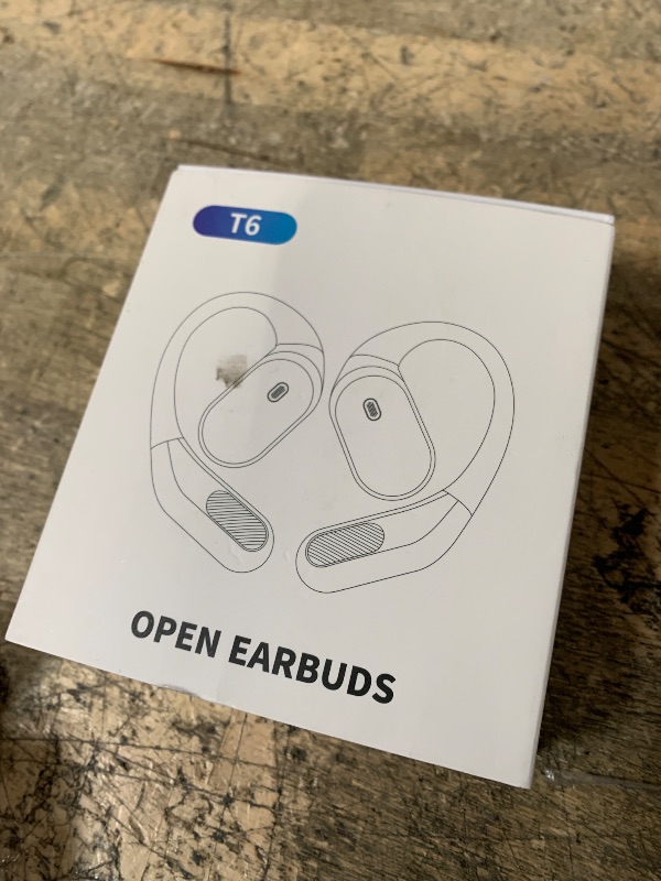 Photo 1 of ***FOR PARTS /DON'T FUNCTION WELL *** Open Ear Wireless Earbuds Bluetooth 5.4 Headphones, 50H Playtime Stereo Earphones with ENC Noise Cancelling, IPX7 Waterproof Ear Buds with Ergonomic Earhook for Sports/Fitness/Travel/Workouts (Black)