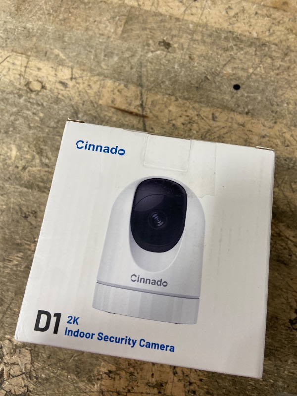 Photo 1 of *** DOESN'T CONNECT TO 2.4 HG OR 5G WIFI*** Cinnado Security Camera Indoor-2K 360° WiFi Cameras for Home Security?Pet/Dog/Baby Camera with Phone app, 2-Way Audio, Night Vision, 24/7 SD Card Storage, Works with Alexa & Google Home (2.4Ghz)-D1
