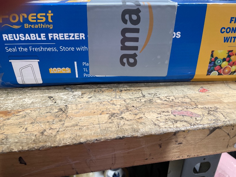 Photo 1 of 10 Pack 34oz Reusable Freezer Food Storage Containers with Twist Top Lids, Airtight Plastic Meal Prep Food Containers for Leftover Lunch Fruit Salad Oats, Clear Large Soup Container Microwave Safe