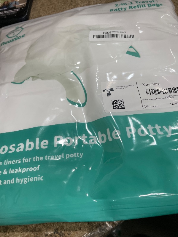 Photo 1 of [36 Counts] Newnice Disposable Potty Liners with Absorbent Pads, Leak-proof Portable Travel Bags for Toddler Training, Compatible with OXO Tot 2-In-1 Go Potty & Most Potty Chairs